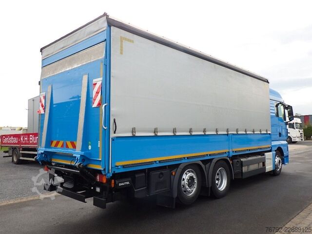 Φορτηγό πλατφόρμα με μουσαμά MAN TGX 26.460 LL L-Fhs./Pritsche/LBW/Lenkachse/Ret.