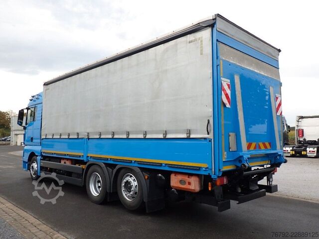 Φορτηγό πλατφόρμα με μουσαμά MAN TGX 26.460 LL L-Fhs./Pritsche/LBW/Lenkachse/Ret.