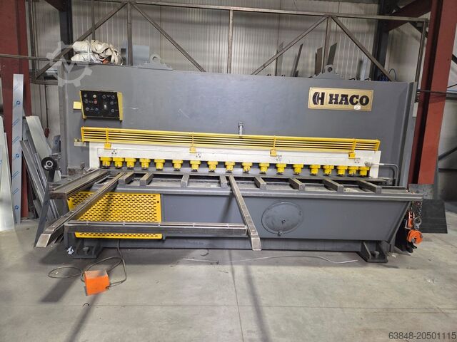 Hydraulic guillotine shear HACO TS 3012