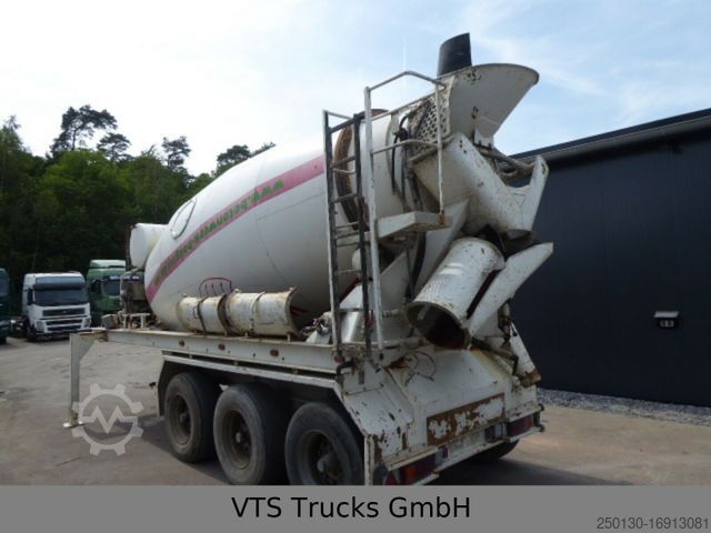 Semitrailer Stetter 10 kbm Betonmischer mit Deutz Motor