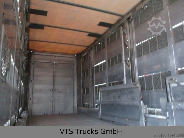 Przyczepa do transportu koni MENKE-JANZEN 4.Stock Viehanhänger m. Aggregat Hubdach Tränke