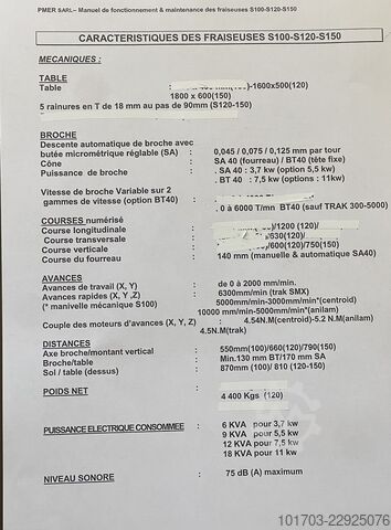 CNC άλεση μηχάνημα PMER S120