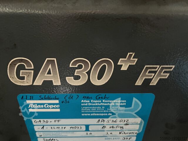 Compressor Atlas Copco GA 30P Atlas Copco GA 30 P 