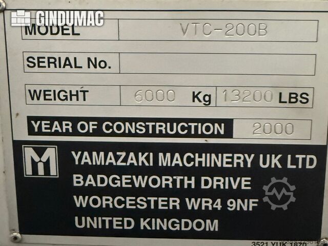 Mazak VTC-200B Mazak VTC-200B