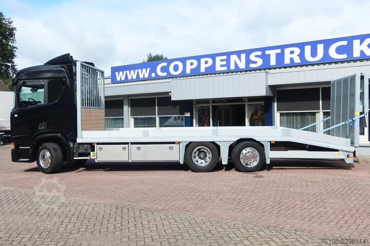 Furgon transport auto Scania R500 Oprijvrachtwagen 6x2 Black_Line Stuur_Lift_AS