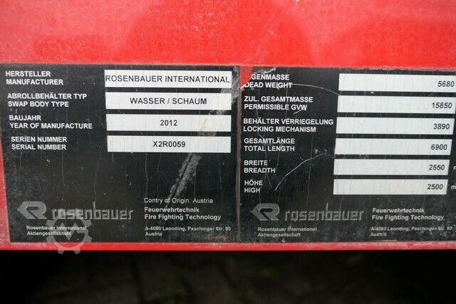 Spezial-LKW  ROSENBAUER/Feuerwehr/Wasserwerfer