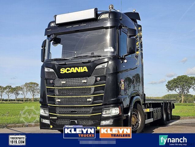 SCANIA S500 6x2*4 Plateau avec ralentisseur, sièges en cuir, plateau-pivot Pritsche ! SCANIA S500 6x2*4 Platform Retarder Leather-Seats Plat...