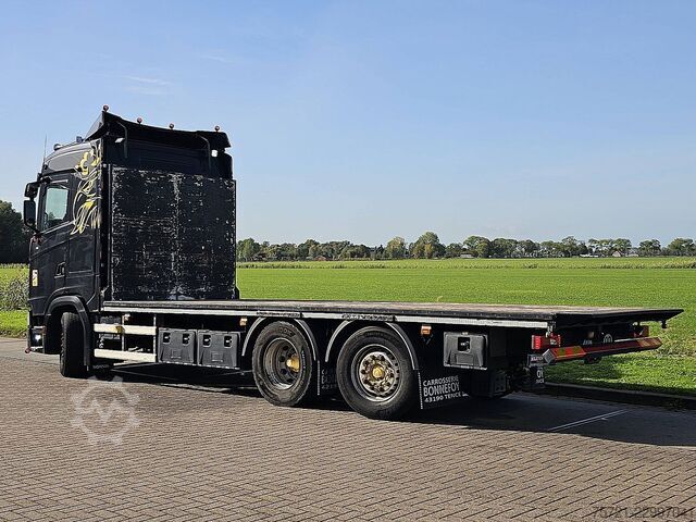SCANIA S500 6x2*4 Plateau avec ralentisseur, sièges en cuir, plateau-pivot Pritsche ! SCANIA S500 6x2*4 Platform Retarder Leather-Seats Plat...