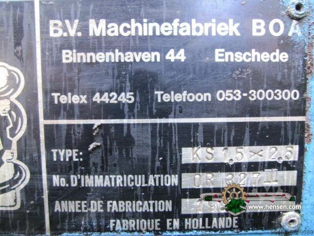 Vibrating bar screen BOA KS 1,5 x 2,5 x 1