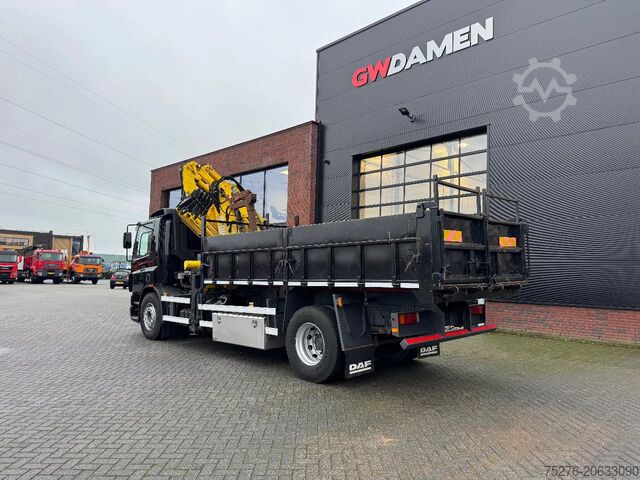 Kipper met kraan DAF CF 75.310 4x2 Kipper / Atlas 190.2E - A5 + Fly ...