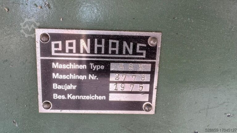 Schuiftafelzaag Panhans 685