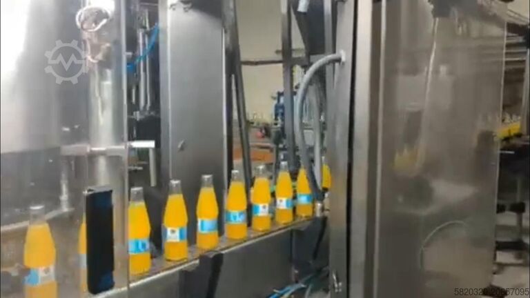 Llenadora de botellas de vidrio para bebidas carbonatadas Ektam menekşe