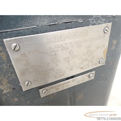 Unitate de control Siemens 1HU3076-0AC01-0ZZ9 - Z Motor SN: E8964430411006