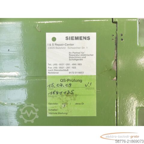 μονάδα ελέγχου Siemens 1HU3104-0AD01-0ZZ9 - Z Motor SNE8663534302001 mit 1HU1052 20mVmin Tacho