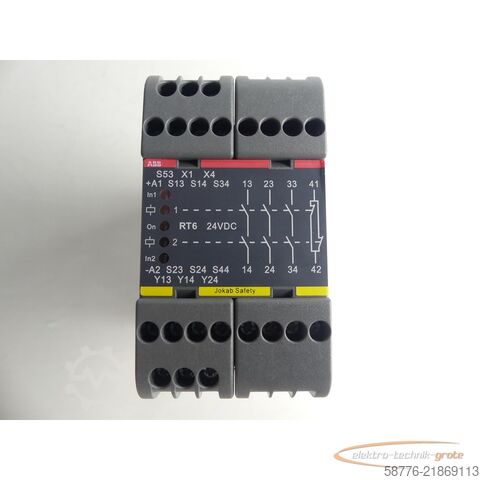 Componente ABB 2TLA010026R0000 Sicherheitsrelais RT6 SN: 18475 - ! -