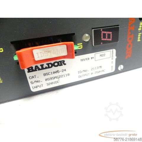 Componente Baldor BSC1005-24 Antriebssteuerung ID: 21137B SN: 0595MG22118 -neuwertig-