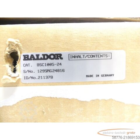 Componente Baldor BSC1005-24 Antriebssteuerung ID: 21137B SN: 1295MG24816 --