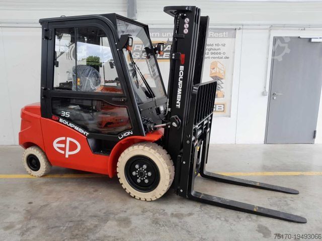 Voorlader vorkheftruck EP Equipment EFL353 / 3,5T / Triplex: 4,80m /ZVG