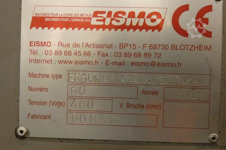 Zimna piła Eismo - Ergonomic 290.250 DGA - 2-axis automatic band saw