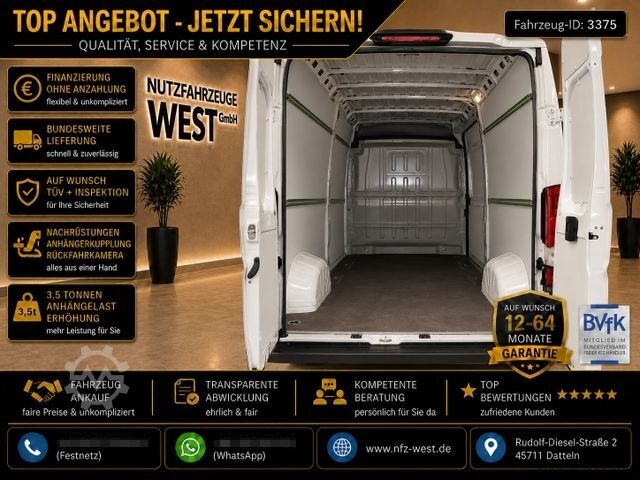 Højt tag varevogn OPEL Movano 2,2 CDTI Maxi L3-H2*Garantie*1.Hand*
