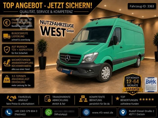 Højt tag varevogn MERCEDES-BENZ Sprinter 316 CDI Hoch+Lang*Würth Regale*Garantie