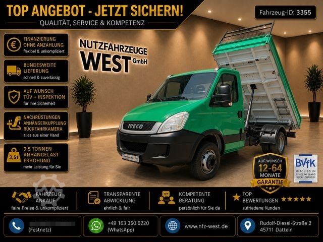 Kiepwagen bestelauto IVECO Daily 70c17 *Meiller 3-Seiten Kipper*1-Hand*