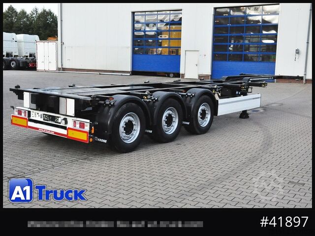Poluprikolica za izmjenjive sanduke KRONE SDC 27 Container, Heckausschub, Lift, wenig benutzt