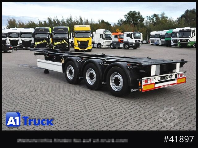 Poluprikolica za izmjenjive sanduke KRONE SDC 27 Container, Heckausschub, Lift, wenig benutzt