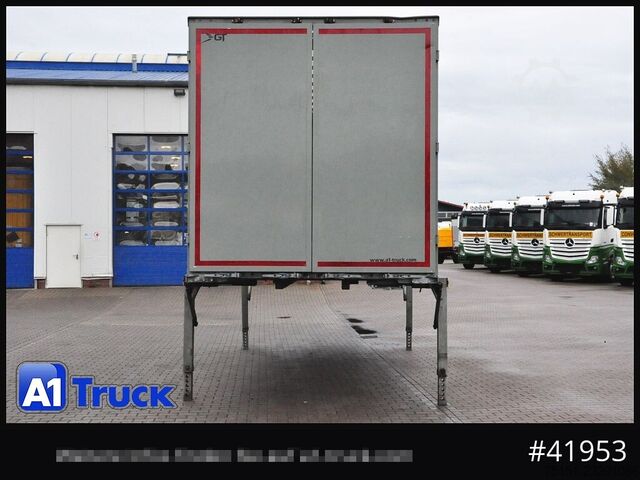 Caja intercambiable con estructura de caja GNIPOL 7,45, Möbelkoffer, Lichtband, Filzwände, verzinkt