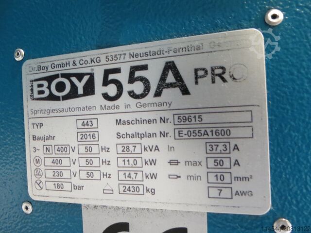 Máquina de moldeo por inyección DR.BOY 55 A DUROPLAST (S&P 3725)