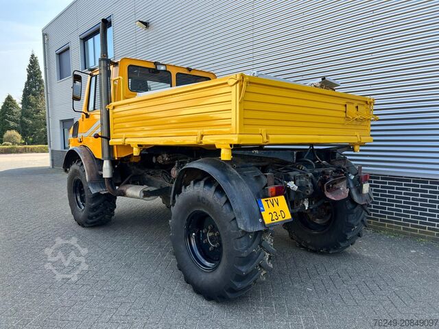 Unimog U1450, new Mitas 425/75R20 tires, fast axles Unimog U1450 Nieuwe Mitas 425/75r20 Snelle assen