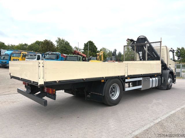Platós teherautó MERCEDES-BENZ 1833 Axor / HIAB 122-3 / 7m Pritsche / 1. Hand