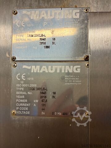 Ausrüstung zum Räuchern von Lebensmitteln MAUTING UKM 2002.E-LP / UKM 2002.E-L.