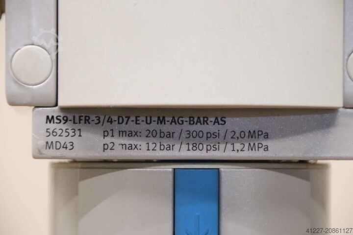 Vedligeholdelsesenhed, filter, reguleringsventil Festo MS9-LFR-3/4-D7-E-U-M-AG-BAR-AS 562531