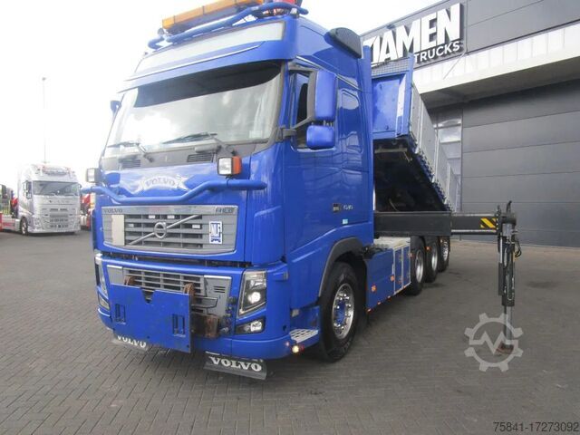 Camion-benne avec grue Volvo FH 16.540 8x4 Kipper + Palfinger PK 27002-SH E ...