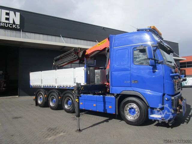 Camion-benne avec grue Volvo FH 16.540 8x4 Kipper + Palfinger PK 27002-SH E ...