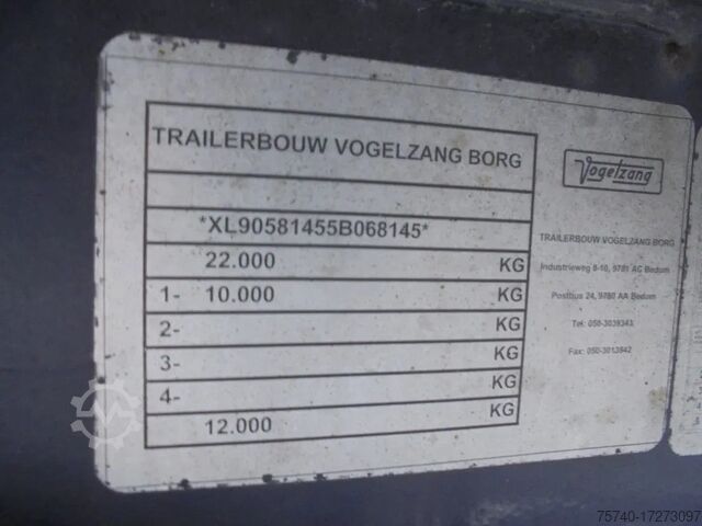 Gekoeld/bevroren transport Vogelzang V0-STG + 1 Axle + Dhollandia Lift + Carrier Vec...