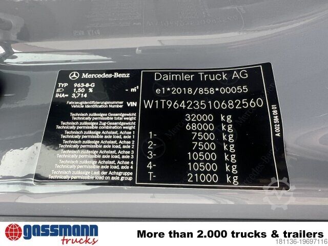 Camião basculante Mercedes-Benz Arocs 3251 L 8x4/4, Motorabtrieb