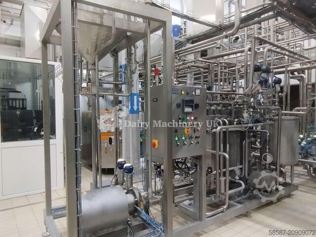 Melkpasteur 5000 liter/uur met deaerator Fisher 5000 Litres