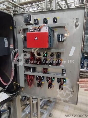 Melkpasteur 5000 liter/uur met deaerator Fisher 5000 Litres