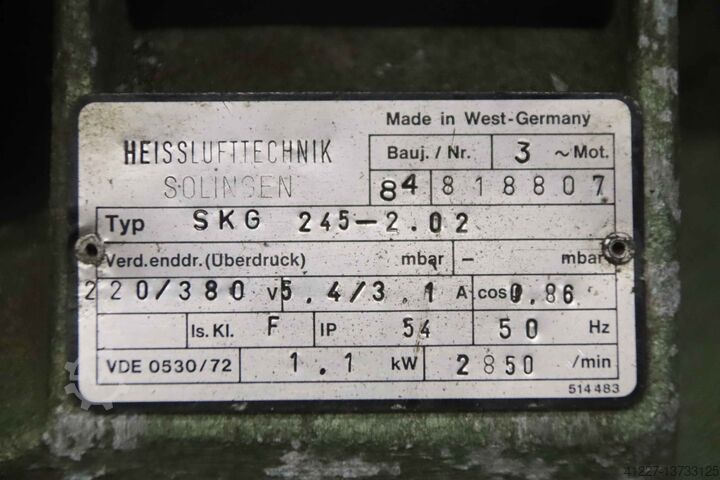 Sidekanalblæser 1,1 kW Rietschle SKG 245-2.