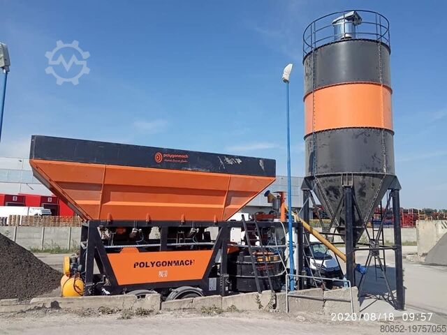 Beton makinesi Polygonmach 75 tons cement Silo