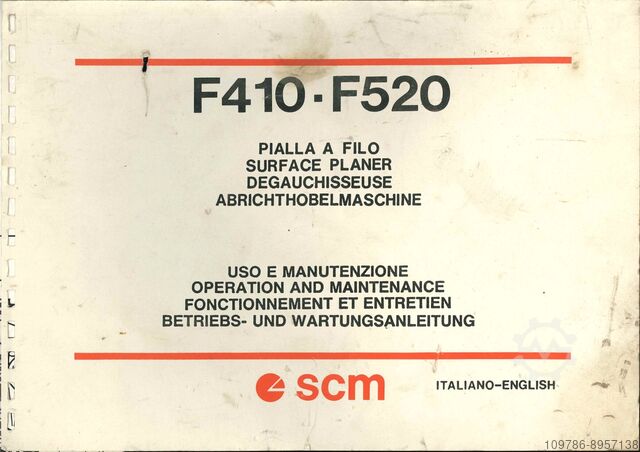 DTR-vejledning til snedkerimaskiner  