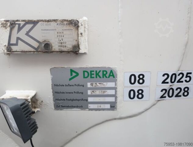 Silo oplegger Koehler BSCX31/51/7A liegend Silo 51m³ Lenkachse