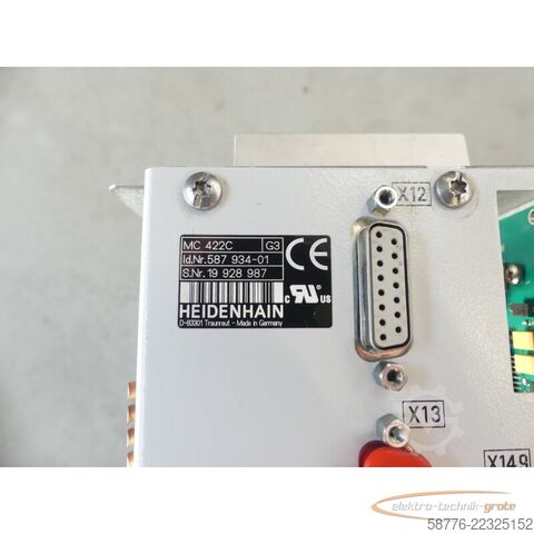 Componente Heidenhain MC 422C Hauptrechner 587934-01 SN: 19928987