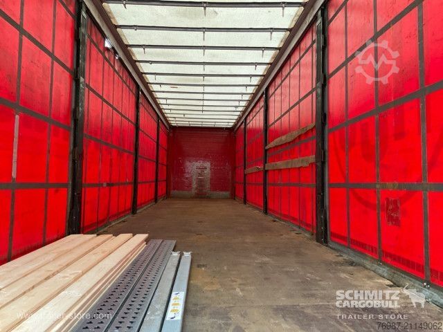 Åben sættevogn med presenning  Curtainsider Standard Staplerhalterung