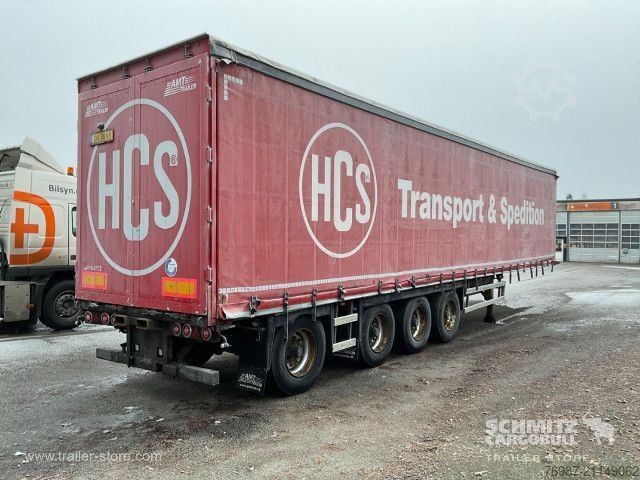 Åben sættevogn med presenning  Curtainsider Standard Staplerhalterung
