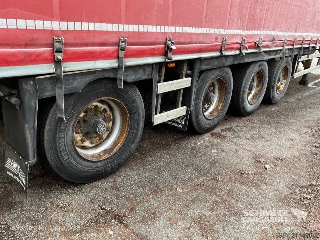 Åben sættevogn med presenning  Curtainsider Standard Staplerhalterung
