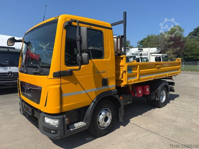 Transporter mit Kipper MAN 8.180 K Kipper MEILLER 3,8 m* 3-Sitzer* 2x AHK