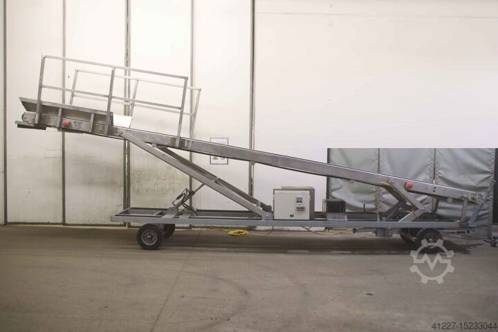 Frequentiegeregelde roestvrijstalen transportband unbekannt 7160 x 770 mm